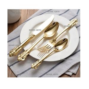 Juego de Cubiertos de Acero Inoxidable Hecho a Mano, la Mejor Calidad, Color Dorado, Juego de Cubiertos a un Precio Accesible - Product Image 1
