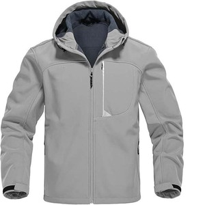 New Arrival High Street Men's <b>Soft</b> <b>Shell</b> Casual <b>Jacket</b> Waterproof Windproof Full Zipper Long Sleeve Solid Color Customized - Product Image 6