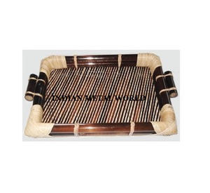 ถาดอาหารไม้เนื้อแข็งพร้อมด้ามจับทองเหลืองในราคาที่น่าดึงดูด,รูปร่างและขนาดที่ดีที่สุดสามารถปรับแต่งได้ - Product Image 5