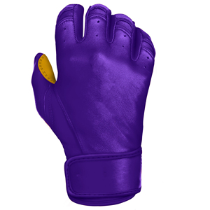 Guantes de bateo de béisbol de cuero Cabretta, puño corto, logotipo personalizado profesional de alta calidad, suministro transpirable, 2017 - Product Image 4