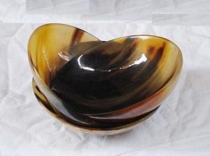 Bol en corne noire brillante naturelle faite à la main pour les thèmes de décoration d'ustensiles de cuisine artisanaux modernes au prix de gros par HF CRAFTS - Product Image 5