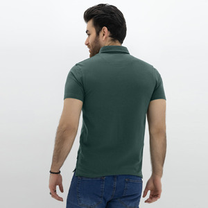 Nouveaux polos personnalisés de couleur unie respirante et anti-boulochage pour hommes vente en gros de polos décontractés unis de haute qualité pour hommes - Product Image 6