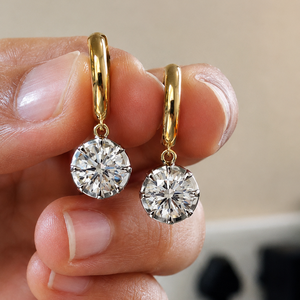 Boucles d'oreilles en diamant or blanc Caravan Daylight, poids total 1-1 carat - Product Image 5