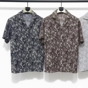 เสื้อเชิ้ตแขนสั้นผู้ชายลายทันสมัย ​​– ทรงหลวม ผ้าเนื้อน้ำหนักเบา ดีไซน์ฤดูร้อนทันสมัยสำหรับชุดลำลอง ชุดวันหยุด - Product Image 1