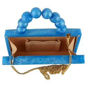 Aaliyan impex กระเป๋าคลัทช์ทำด้วยมือแฟชั่นดีไซน์ไม่เหมือนใครกระเป๋าคลัทช์ตอนเย็นกระเป๋าคลัทช์สำหรับผู้หญิง - Product Image 6