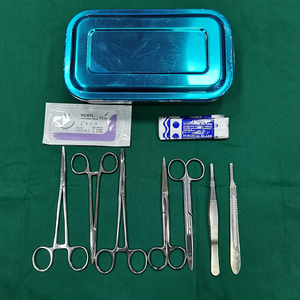 Kit de instrumentos quirúrgicos de acero inoxidable Manual Premium al por mayor, conjunto de cirugía menor ISO13485 con certificación CE, caja quirúrgica médica - Product Image 1