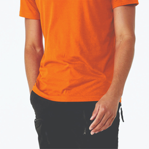 Camiseta de manga larga ajustada para hombre, ropa de calle, dobladillo curvo de palangre OEM, 93% Algodón ligero, 7% elastano, camiseta de gimnasio personalizada - Product Image 5