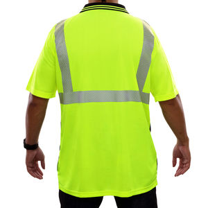 2024 Design chemise de sécurité haute visibilité Logo personnalisé vêtements de travail respirants sécurité réfléchissant sécurité t-shirt hommes en gros - Product Image 3