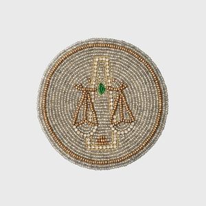 Trendy Elegant Handcrafted Beaded Embroidery Glass <b>Coasters</b> Waterproof Customizable Stylish European Style Offset <b>Promotional</b> - Product Image 4