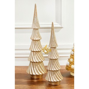 Diseño de árboles Adornos de decoración de Navidad Material de aluminio y madera Recién llegado Papá Noel Colgando Adornos de Navidad - Product Image 3