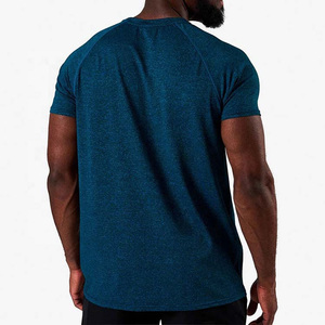 Gym Fitness t-shirt hommes de haute qualité avec broderie imprimée, couleur unie, Logo personnalisé, Design, col rond, coton, été - Product Image 5