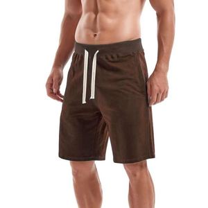 Pantalones cortos deportivos informales para gimnasio para hombre, 100% algodón, transpirables con cordón personalizado en la cintura, precio al por mayor, pantalones cortos para correr - Product Image 4