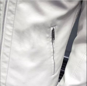 OEM personalizar los hombres chaqueta de cuero estilo de gran tamaño más tamaño hecho motocicleta Biker chaqueta de cuero para los hombres al por mayor personalizado - Product Image 3