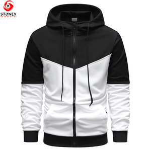 Sudadera con Capucha y Cremallera de Felpa 100% Algodón de Alta Calidad para Hombre, Estilo Nuevo, Invierno, Unisex, 2 Piezas, Venta al Por Mayor, Ropa Urbana - Product Image 1