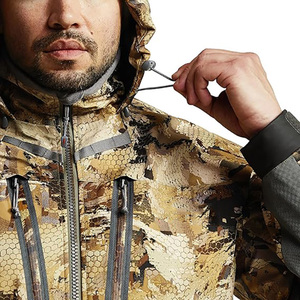 Veste de chasse et de randonnée camouflage d'hiver coupe-vent respirante softshell M65 avec impression de logo personnalisé en gros - Product Image 6