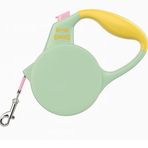 Großhandel anpassbare 3M reflektierende feste Nylon Haustier Leine drahtlose automatische einziehbare Niet Dekoration Mode mittlere Hunde - Product Image 1