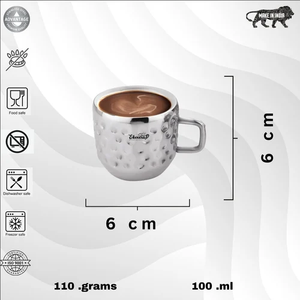 Ekveera Taza de Manzana Mathar de Acero Inoxidable Pulido de Doble Pared, Recipiente Premium con Certificación ISO - Product Image 3