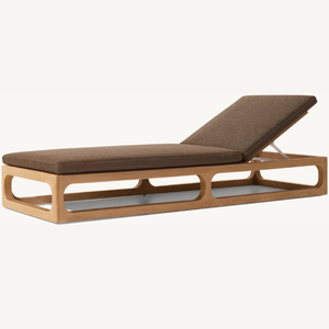 Tumbona individual en oferta, hecha de madera de teca de buena calidad con estilo moderno para uso duradero al aire libre - Product Image 4