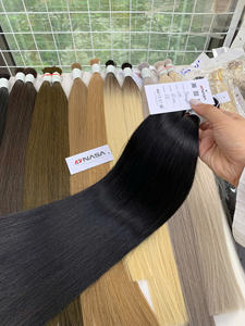 Extensiones de cabello a granel Producto de Venta caliente 2025 Color negro 55cm 100% Cabello vietnamita de alta calidad - Product Image 3