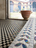 Carreaux muraux modernes carrés, sûrs, incassables, irisés et polis pour piscine intérieure, escalier, salle à manger, mosaïque de piscine, épaisseur 4 mm