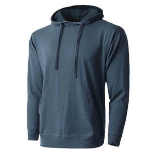 Sweat à capuche pull léger de qualité supérieure Tri-blend sweat à capuche d'entraînement de poche kangourou léger Gym athlétique charbon de bois à capuche - Product Image 3