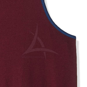 Camiseta sin Mangas para Hombre de Color Sólido Personalizada al por Mayor - Ropa Deportiva Informal de Punto Transpirable con Función de Secado Rápido - Product Image 5