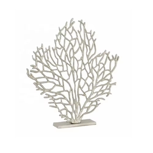 Escultura decorativa de escritorio de oficina Más vendidos Adorno decorativo de nuevo diseño Esculturas únicas hechas a mano Color plateado - Product Image 4