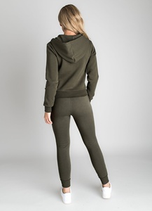 Combinaisons de survêtement personnalisées pour femmes 100% sweat à capuche en coton Ensemble short de 2 pièces Survêtement personnalisé - Product Image 2