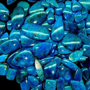 Cabochon d'apatite naturelle Lot de pierres précieuses en vrac Pierres d'apatite polies pour la fabrication de bijoux - Product Image 1