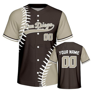 Vente en gros Maillots de baseball vierges Vente en gros Maillots de baseball de sport pour hommes Chemises de softball Maillot de baseball personnalisé - Product Image 1