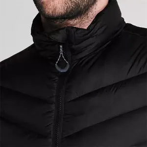 Respirant hommes brillant doudounes surdimensionné hiver bulle vers le bas manteaux sans manches Gilet Streetwear gilet - Product Image 2