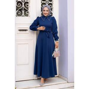 Saxe Chemise Col Hijab Robe Modeste - Product Image 3