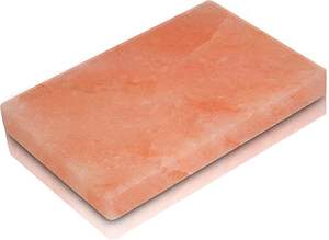 Imalayan-losa de sal de tinta con base de madera, plato de sal rosa con forma cuadrada - Product Image 3