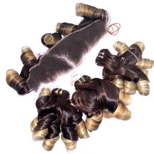 Cheveux vierges de haute qualité, mèches ombrées, couleur rebondissante, avec frontal et mèches pour faire des perruques - Product Image 6