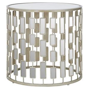 furniture style living room round modern Silver metal <b>legs</b> Modern Metal Side <b>Table</b> - Product Image 4