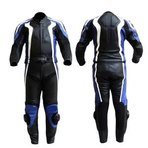 Meilleure vente combinaison de moto en cuir véritable nouveau dernier style course hommes combinaisons de moto en cuir à vendre fabriqué au Pakistan - Product Image 1