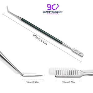 Outil de séparation antidérapant en acier inoxydable pour cils, avec peigne, service OEM pour outils de lifting des cils et soins personnels - Product Image 5