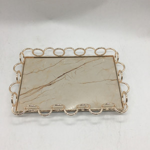 AK <b>Brass</b> Large Size Rectangular Metal Printed Tray In Multi Color Finished Attractive Tray For Tableware <b>Ornaments</b> / Kitchenware - Product Image 1