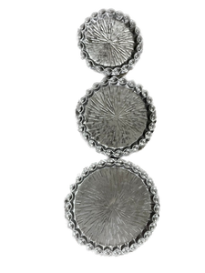 Bandeja rodante personalizable de acero inoxidable martillado dorado plateado de lujo moderno, bandejas de almacenamiento para decoración de fiestas, uso superior de mesa, comida - Product Image 2