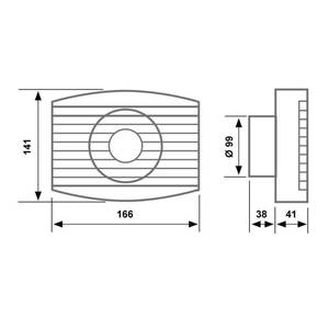 Ventilateur d'extraction hélicoïdal standard Fantini Cosmi AP1180 - Product Image 3