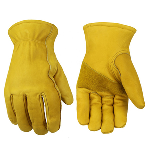 Guantes de Trabajo de Cuero Impermeables para Invierno, Guantes de Seguridad para Motociclistas con Forro Polar - Product Image 1