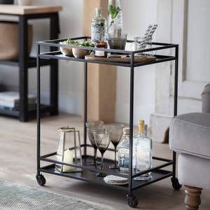 Chariot industriel fort de portion en métal pour des événements de restauration avec les compartiments multiples pour porter la nourriture et les boissons - Product Image 5