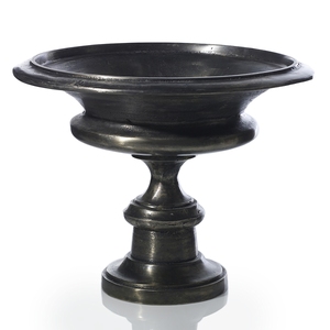 Urna de Aluminio para Flores con Base, Diseño Único, Venta Especial, Urna de Metal Negra para Decoración de Sala de Estar - Product Image 1