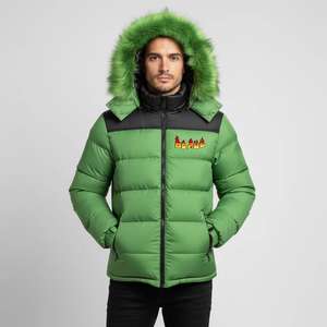 Veste matelassée d'hiver décontractée de marque de créateur haut de gamme pour hommes, fabricant de vêtements, streetwear, veste matelassée d'hiver décontractée - Product Image 5
