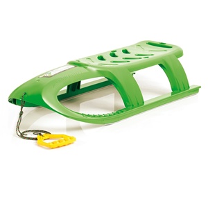Slitta alta con scivoli in acciaio e corda, modello Bullet - Product Image 1