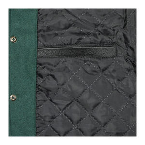 Fabricant OEM, veste universitaire de haute qualité pour hommes, manches en cuir avec broderie en chenille, veste de baseball personnalisée pour hommes - Product Image 5