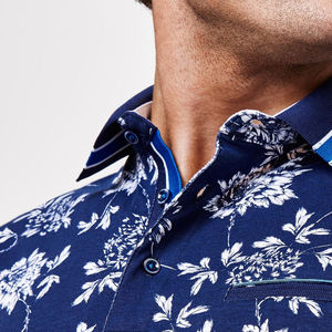 Camiseta de manga corta hecha a medida para hombre, camiseta de polo de golf tejida para polos con impresión de logotipo personalizado sublimado - Product Image 6