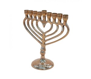 Customizable <b>Gold</b> Finish Menorah Candle Stand for Home Decor for Christmas and Easter for Home and Holiday Decoration - Product Image 3