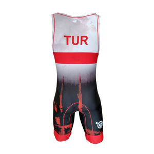 Maillots de musculation personnalisés pour hommes, hautement élastiques, justaucorps de lutte personnalisés, uniforme de lutte - Product Image 2