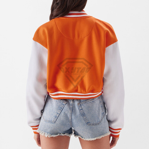 Chaquetas Varsity de Invierno para Mujer al por Mayor, Chaqueta de Béisbol Personalizada con Letras, Servicio OEM, Chaquetas Varsity Cómodas para Mujer - Product Image 2